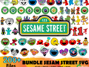 200+ Sesame Street Bundle Svg, Muppets Vector, Puppet Svg