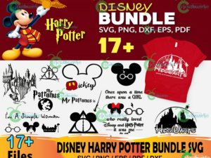 17+ Disney Harry Potter Bundle Svg, Disney Svg, Harry Potter Mickey