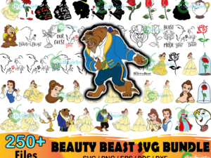 250+ Beauty And The Beast Svg Bundle, Disney Svg, Belle Svg