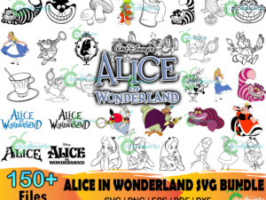 150+ Alice In Wonderland Svg Bundle, Disney Svg, png