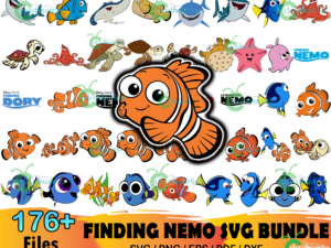 176+ Finding Nemo Bundle Svg, Disney Svg, Nemo Svg, Cartoon Svg