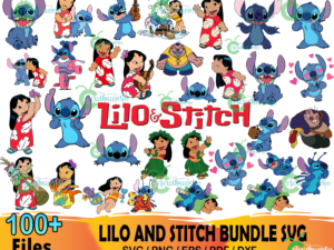 200+ Lilo And Stitch Svg Bundle, Disney Svg, Stitch Svg
