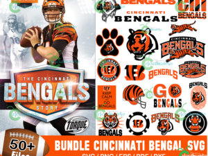 50+ Cincinnati Bengals Football Svg Bundle, Bengals Logo Svg