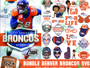 62+ Denver Broncos Football Svg Bundle, Broncos Logo Svg