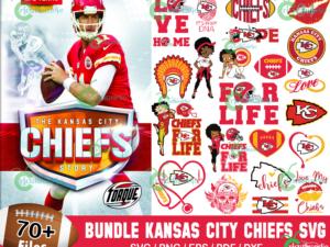 70 Kansas City Chiefs Football Svg Bundle, Chiefs Logo Svg