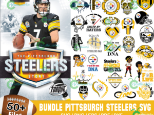 50+ Pittsburgh Steelers Football Svg Bundle, NFL Logo Svg