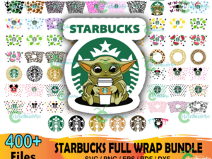 400+ Starbucks Full Wrap Bundle Svg, Starbucks Svg, Starbuck Logo Svg