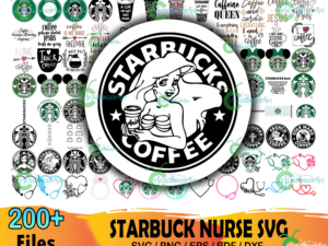 200+ Starbucks Nurse Svg Bundle, Starbucks Svg, Starbucks Logo Svg