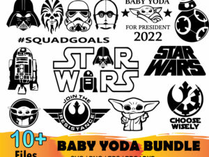 10+ Baby Yoda Bundle Svg, Star Wars Svg, Baby Yoda Svg