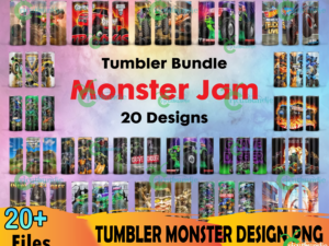 20 Monster Jam PNG Bundle, Monster Jam Png, Tumbler Png