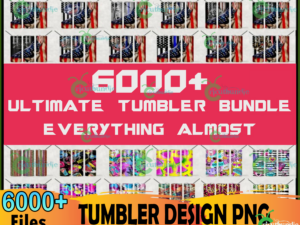 6000+ HQ Tumbler Bundle Png, Skinny Tumbler 20oz, 20oz Design