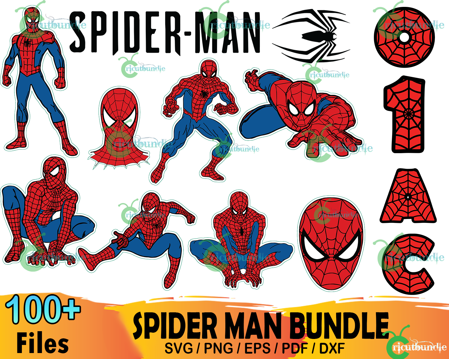 100+ Spider Man Bundle Svg, Marvel Svg, Super Hero Svg ...