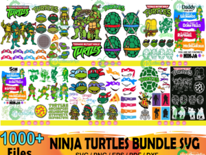 1000+ Ninja Turtle Bundle Svg, Ninja Svg, Ninja Turtle Svg