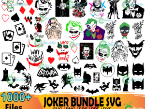 1000+ Joker Bundle Svg, Joker Svg, Harley Quinn Svg