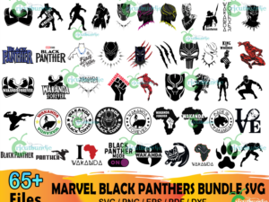69+ Marvel Black Panthers Bundle Svg, Black Panther Svg