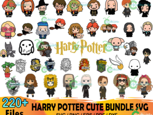 220+ Harry Potter Cute Bundle Svg, Harry Potter Clipart