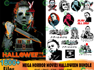 1800+ Horror Movies Halloween Svg Bundle, Horror Movies Svg