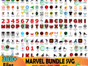 300+ Marvel Bundle Svg, Super Hero Svg, Spider Web Svg