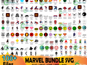 100+ Marvel Bundle Svg, Hero Svg, Marvel Svg, Avengers Svg