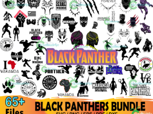 65+ Black Panthers Bundle Svg, Black Panther Svg, Superhero Svg