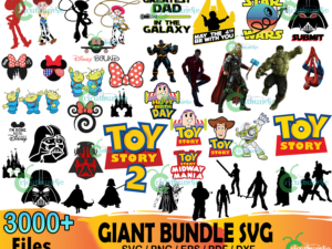 3000 Giant Bundle Svg, Disney Svg, Disney Princess Svg