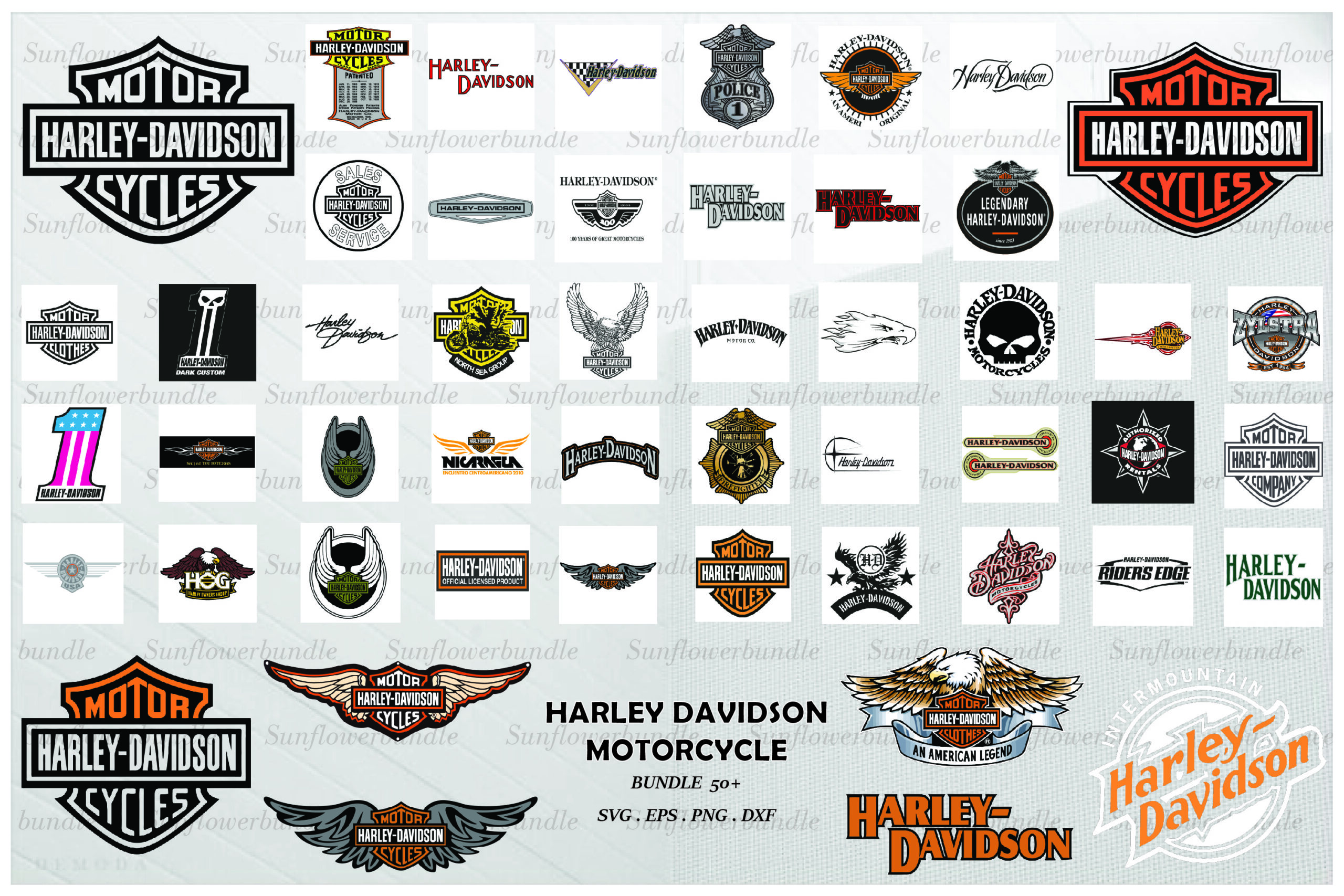 50+ Harley Davidson Motorcycles Bundle Svg, Harley Logo Svg ...